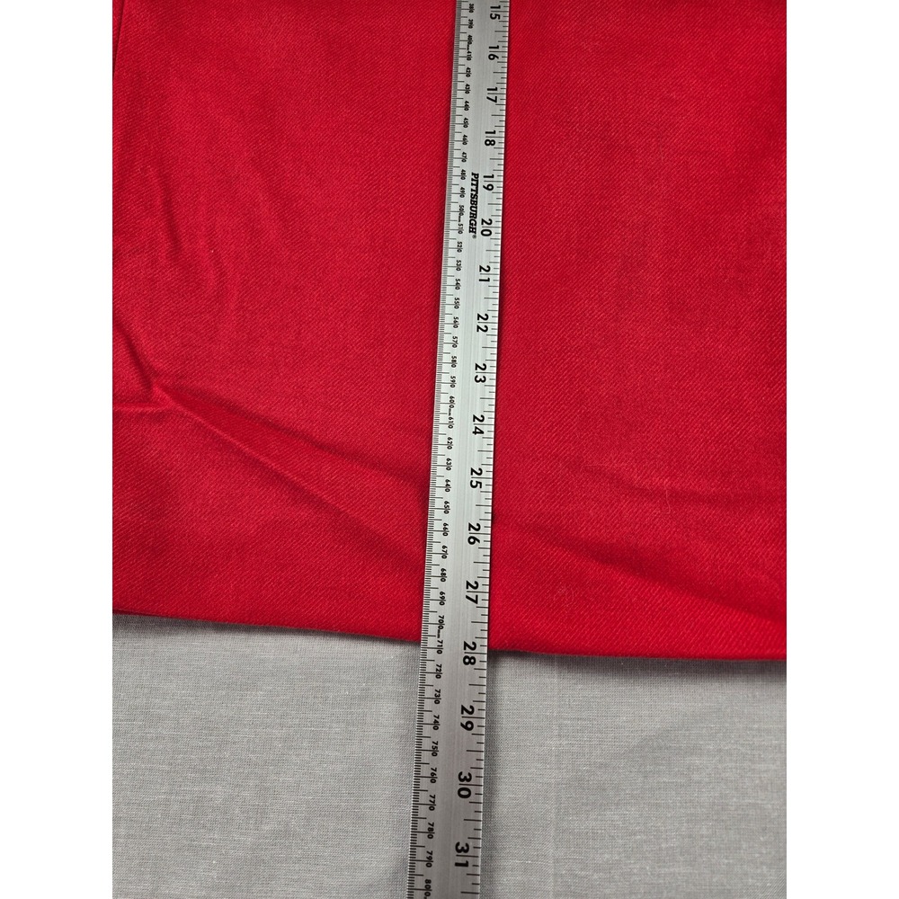 J.Crew No. 3 Pencil Skirt Red 100% Wool BD513 Womens 6 - Picture 8 of 11